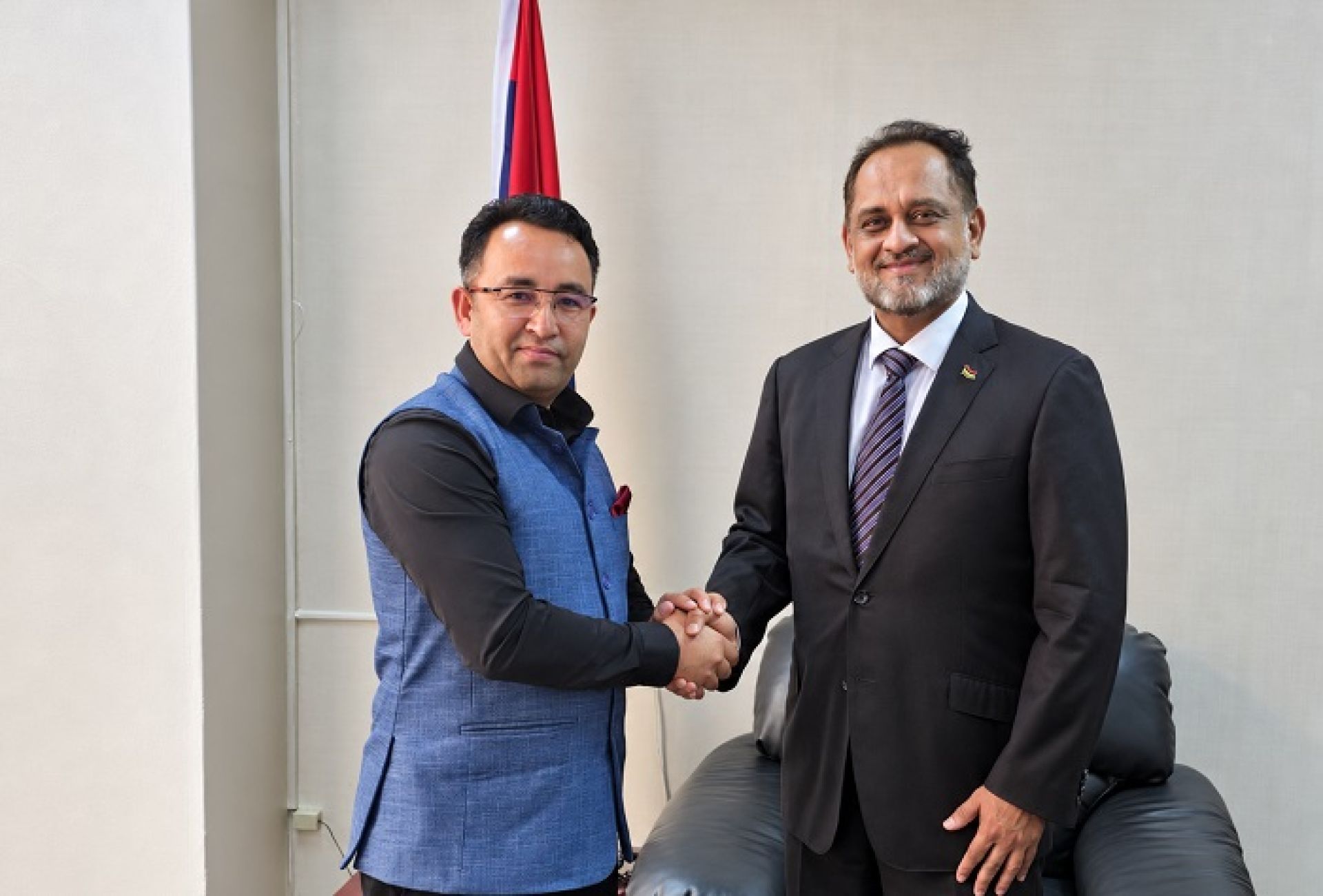 RSP Deputy Leader Parajuli Meets Mauritius Labour Minister to Discuss Protection of Nepali Workers